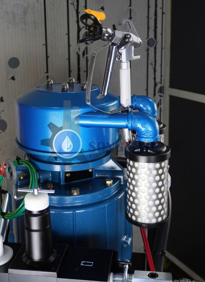 máy phun sơn dầu, sơn epoxy đặc